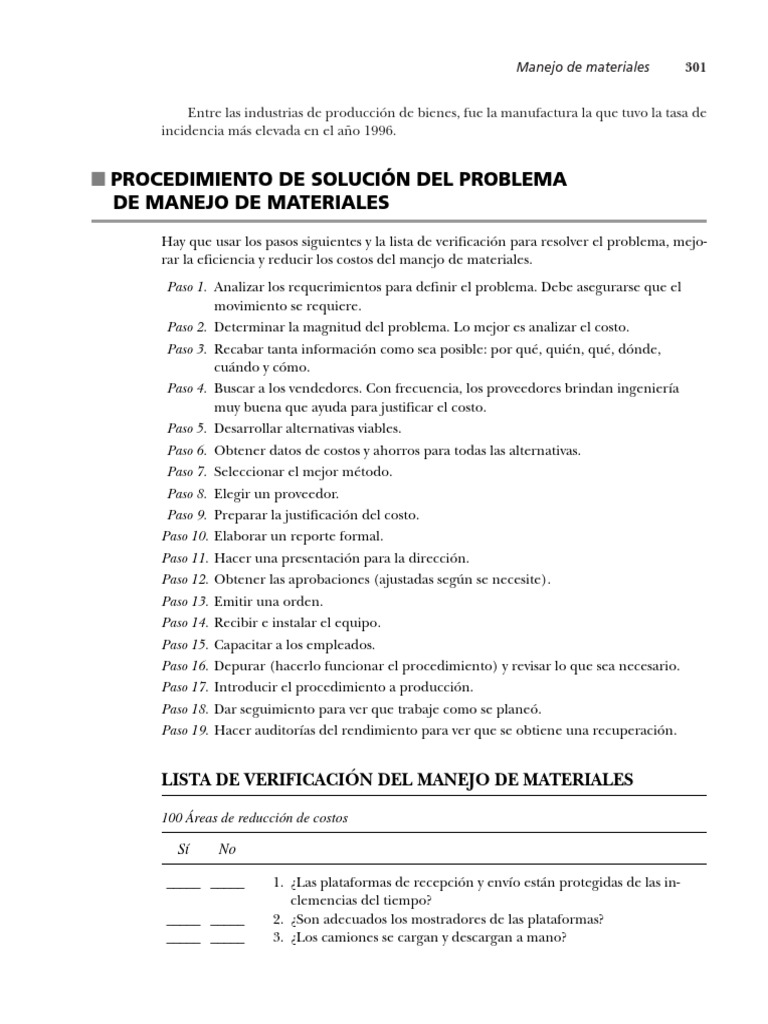 Procedimiento para Manejo de Materiales | PDF | Negocios | Tecnología