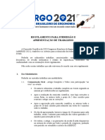 Regras de Formatação Congresso ABERGO 2021