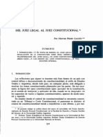 DEL JUEZ LEGAL AL JUEZ CONSTITUCIONAL. N. SAGüÉS