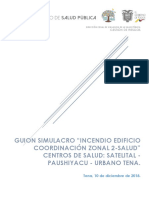 Guion Simulacro cz2, Satelital, Paushiyacu y Urbano Tena