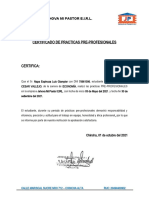 Certificado de Practicas