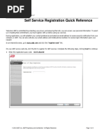 Self Service Registration Quick Reference: 1 Enter The Registration Pass Code