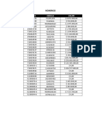 NÚMERICO y ALFANUMERICO tarjetas cédulas valores nombres