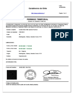 Permiso Temporal: Carabineros de Chile