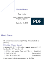 Matrix Norms: Tom Lyche