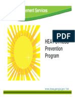 Risk Management Services: Heat Stress Prevention Program