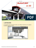 Auto cad en 3d