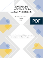 Teorema de Pitagoras para Sumar Vectores