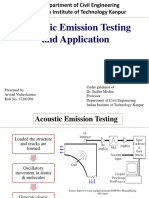 Acoustic Emission Testing and Application