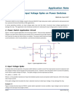 The Reduction of Input Voltage Spike On Power Switches: Application Note