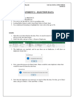 Assignment 2 - Election Data: Steps