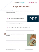 Worksheet Disappointment