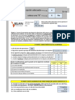 Rellena Con La Opción Adecuada A Coloca Una "X" X No en Todas Las Celdas Azules