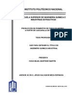 Producción de Pigmentos de Óxido de Hierro a Partir de Cascarilla de Laminación