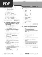 Metro Level 2 Unit 7 Test A One Star