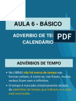 Aula 6 - Adverbio de Tempo