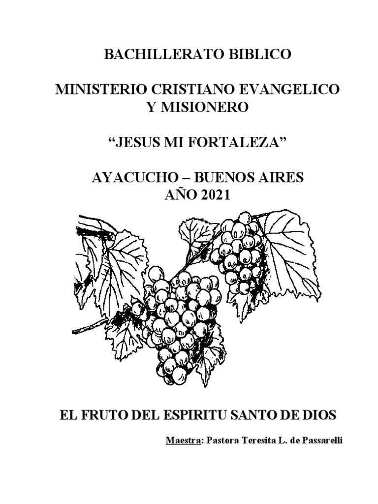 Coloreando el Fruto del Espíritu Santo | PDF | Amor | Cristo (título)