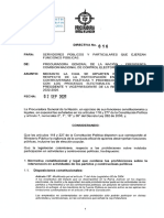 DIRECTIVA No. 016 DE 2021 DE LA PGN. Recomendaciones Participación en Actividades y Controversias Políticas