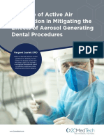 The Role of Active Air Disinfection in Mitigating The Effects of Aerosol Generating Dental Procedures