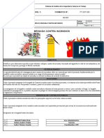 Formato Brigada Contra Incendios SST