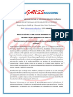 RESOLUCION RECTORAL 003 DE NOV 30 DE 2018 PRUEBAS DE RECONOCIMIENTOS Semipresencial