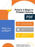 Polya’s 4-Steps in Problem Solving
