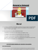 Moral Inmoral y Amoral