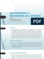 Mantenimiento y reingeniería de software