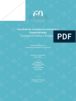 Tarea No. 3 Unidad III Planeación de Auditoria