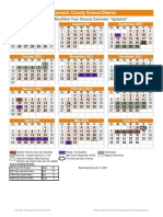 Modified Academic Calendar