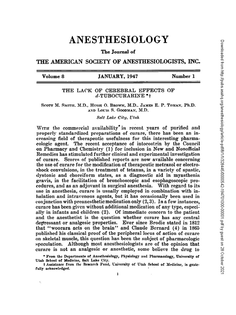 Anesthesiology Article PDF Download | PDF | Home & Garden | Science ...