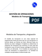 Modelos de Transporte y Asignación