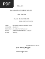 Download Syair Burung pungguk by Nur Ain Mohd Amin SN5357608 doc pdf