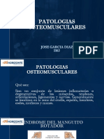 Patologías osteomusculares: Síndrome del manguito rotador, cervicalgia, tendinitis rotular