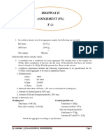 Highway Ii Assighment (5%) T - 2-: Washing Test Crushed Particle Test