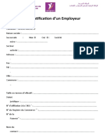 Fiche Identification Employeur