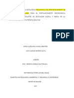 Desarrollo de Una Estrategia Pedagógica de Aprovechamiento de Los Residuos Sólidos Escolares para El Fortalecimiento de Conciencia Ambiental en Estudiante de Educación Básica y Media