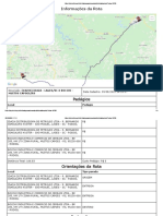 Informações Da Rota: Pedágios