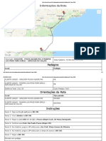 Informações Da Rota: Pedágios