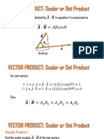 Scalar and Vector Product Formulas