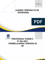 Presentasi Pertemuan 5 - PDGK4205 - Pembelajaran Terpadu