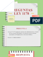 Ley 1178 preguntas y respuestas sobre sistemas de administración y control