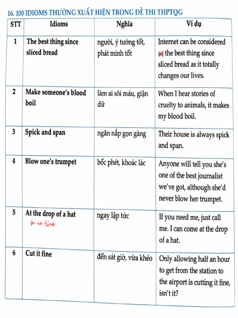 Idioms Nghia Vi D/L The Best Thing Since Sliced Bread | PDF