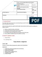 Torque Wrench (Laboratory Activity)