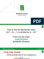 Remainder Theorem SY20-21 Updated