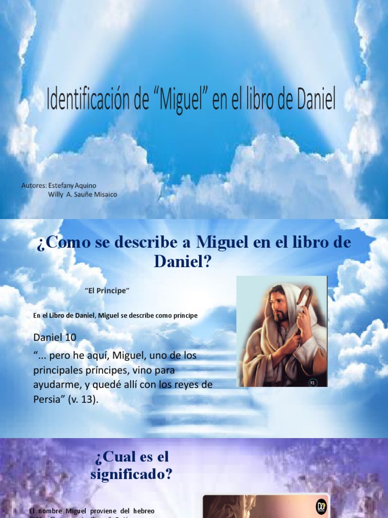 Miguel: Príncipe en el Libro de Daniel | PDF | Miguel (Arcángel ...