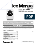 國際牌 洗衣機 service manual Panasonic+NA-D106X1