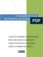 Fundamentos de Matematicas Financieras