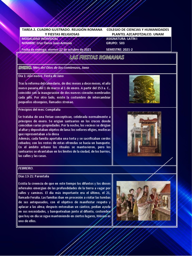 Fiestas Romanas y Rituales Antiguos | PDF | Religión romana antigua