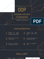 OOP Concepts and Java Fundamentals